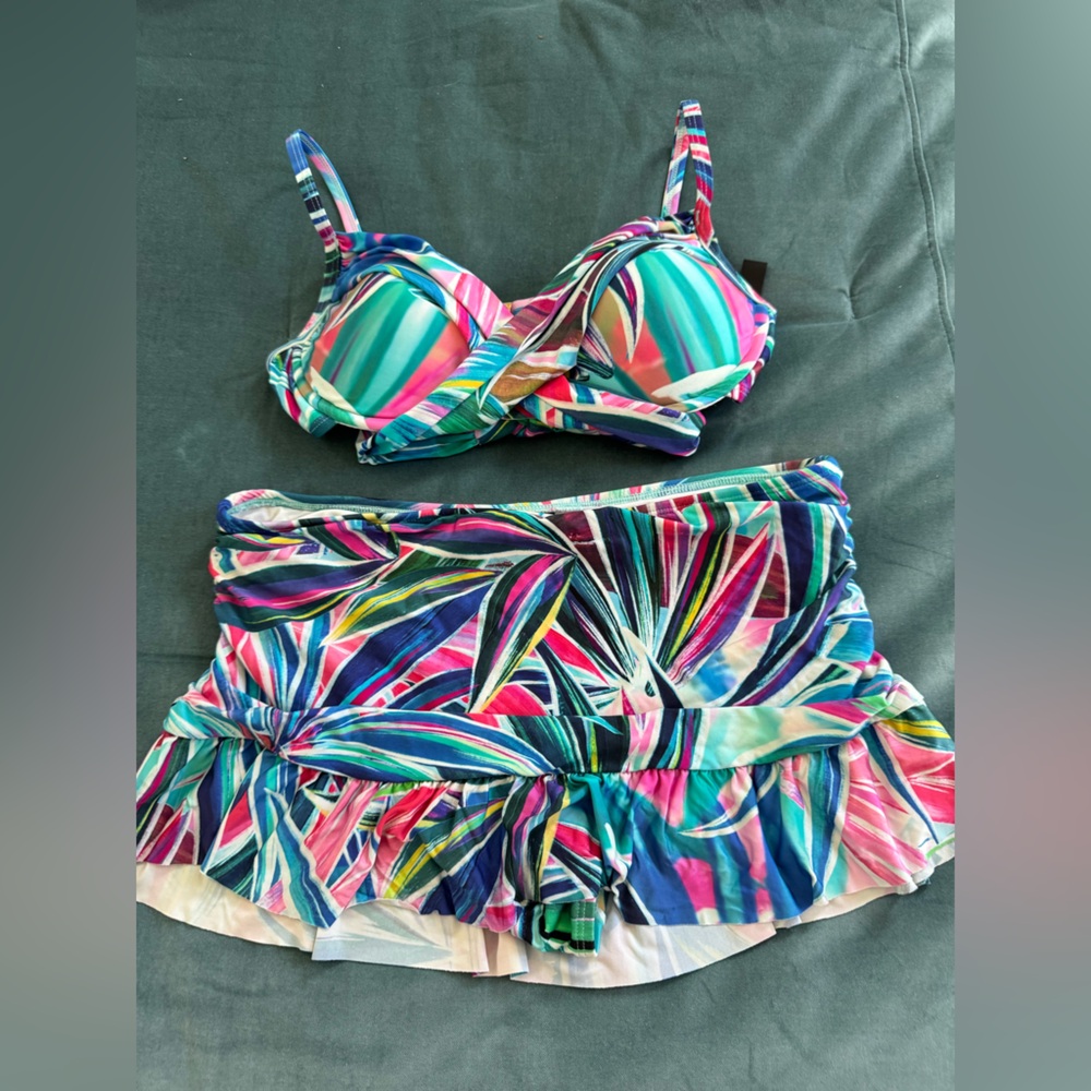 La Blanca bikini top size 8 bottom size 10